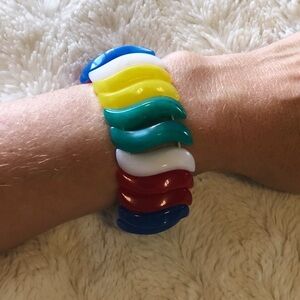 Vintage 80s 90s Rainbow Pride Festival Stretch